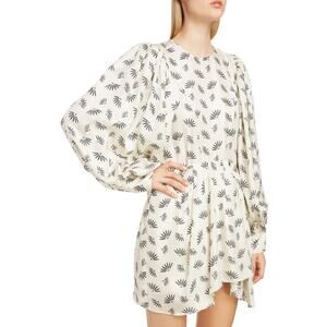Isabel Marant Reone Silk Fan Print Mini Dress Size 34 EU 2 US